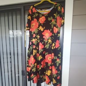 Black and floral Amelia dress lularoe